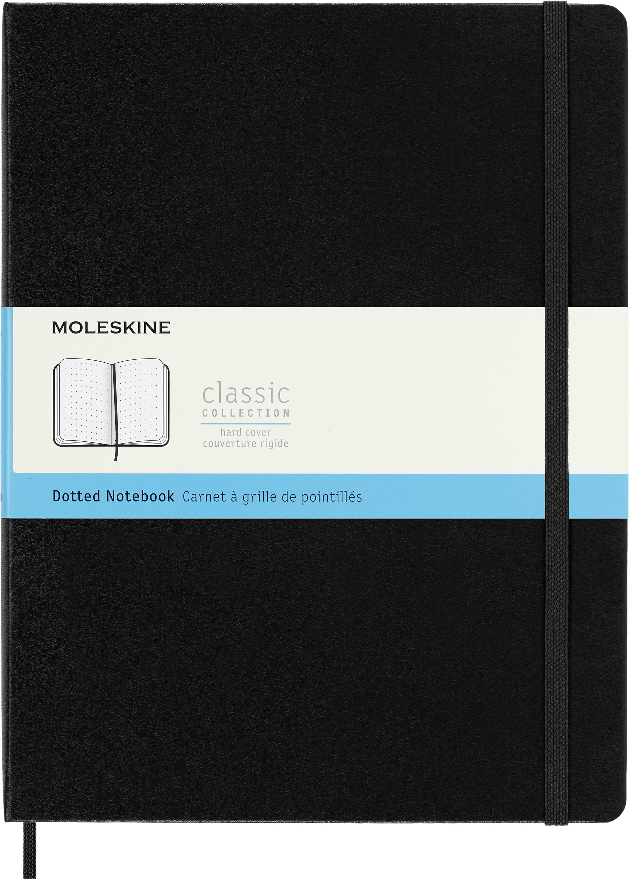 MOLESKINE XL, tvrdé dosky, bodkovaný, čierny