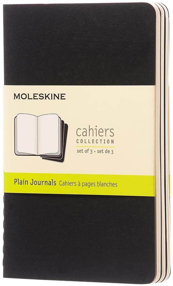 MOLESKINE S, čistý, čierny – balenie 3 ks