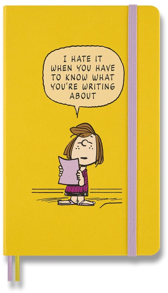 MOLESKINE Peanuts L, linajkový, žltý