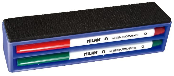 MILAN WhiteBoard + gumový obal s magnetom, sada 4 ks