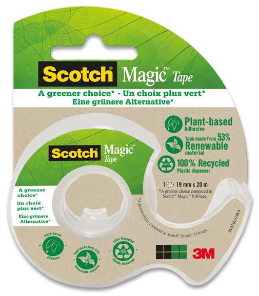 3M Scotch Magic 900, 19 mm × 20 m, vrátane recyklovaného zásobníka