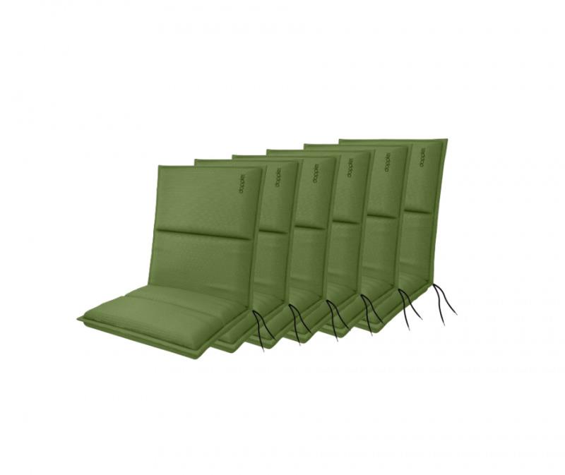 Doppler CITY 4414 nízke, súprava 6 ks, podušky na kreslá a stoličky