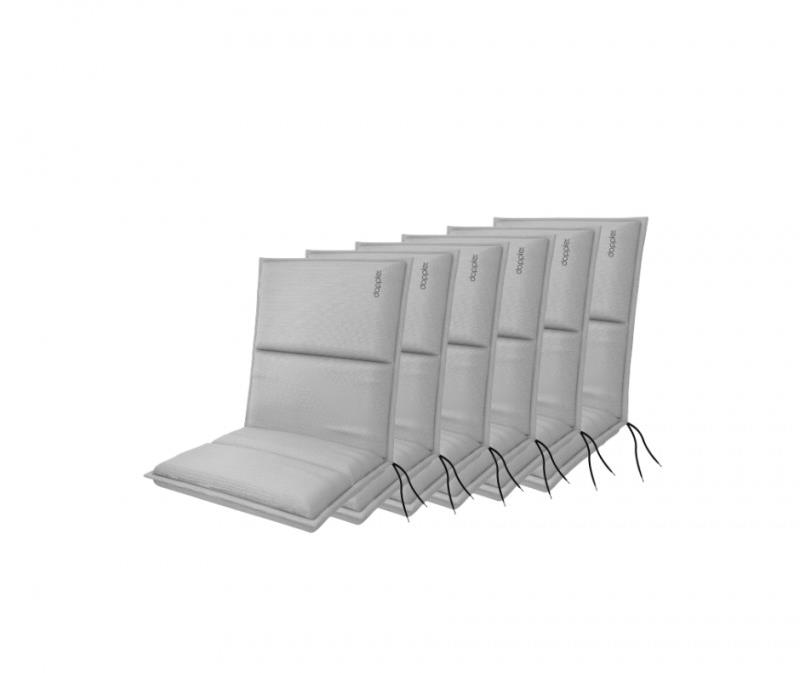 Doppler CITY 4418 nízke, súprava 6 ks, podušky na kreslá a stoličky