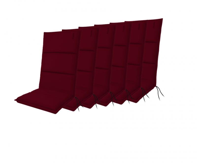 Doppler CITY 4413 vysoké, súprava 6 ks, podušky na kreslá a stoličky