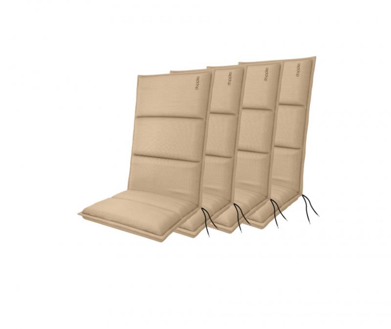 Doppler CITY 4417 vysoké, súprava 4 ks, podušky na kreslá a stoličky