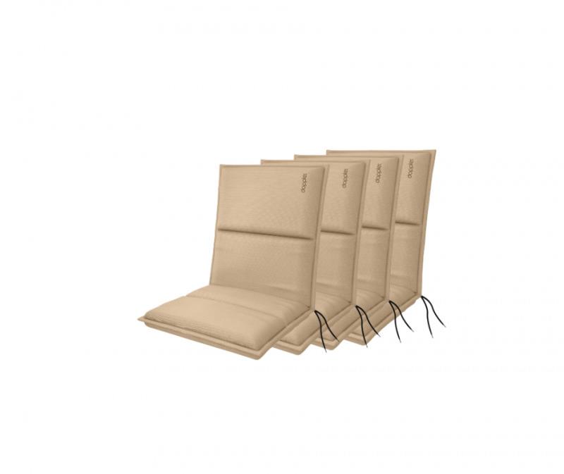 Doppler CITY 4417 nízke, súprava 4 ks, podušky na kreslá a stoličky