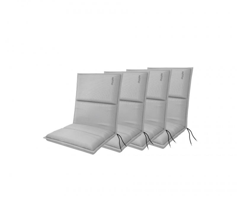 Doppler CITY 4418 nízke, súprava 4 ks, podušky na kreslá a stoličky