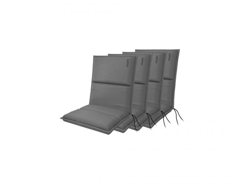 Doppler CITY 4419 nízke, súprava 4 ks, podušky na kreslá a stoličky