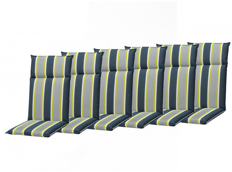 Doppler SPIRIT 2091 vysoký, súprava 6 ks, podušky na kreslá a stoličky