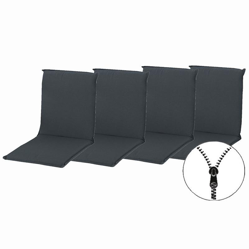 Doppler ELEGANT 2430 nízke, súprava 4 ks, podušky na stoličku a kreslo