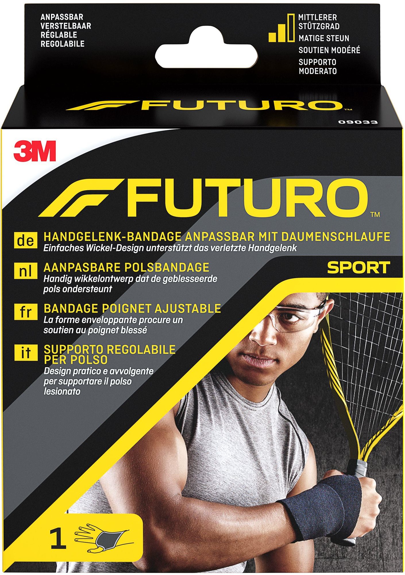 FUTURO 9033, univerzálna zápästná bandáž SPORT