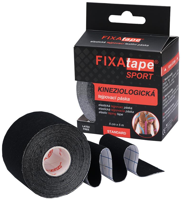 FIXAtape Kinesio Standard 5 cm × 5 m čierna 1 ks