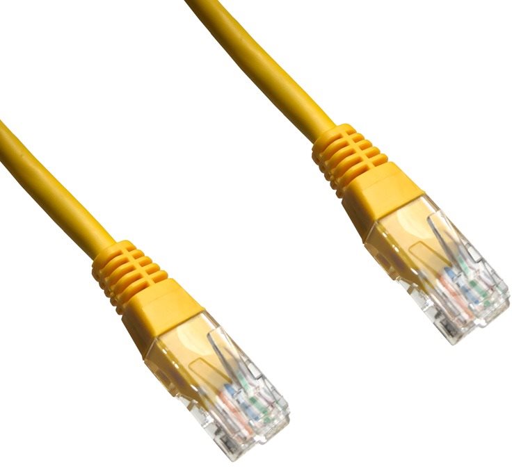 Datacom, CAT6, UTP, 2 m, žltý