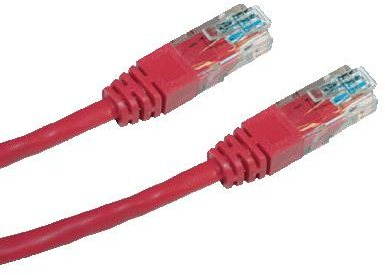 Datacom CAT5E UTP červený 10 m