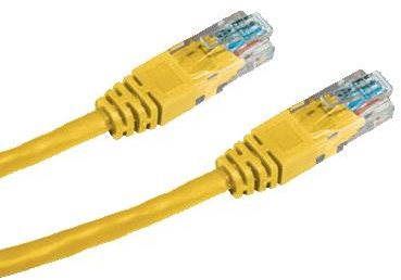 Datacom CAT5E UTP žltý 10 m