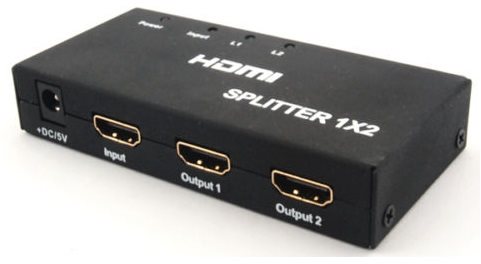 PremiumCord externý HDMI Splitter, 2x port HDMI 1,4 čierny