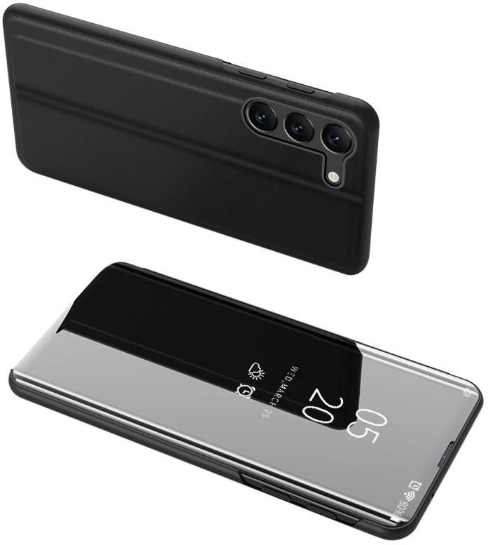 MG Clear View knižkové puzdro na Samsung Galaxy S23, čierne