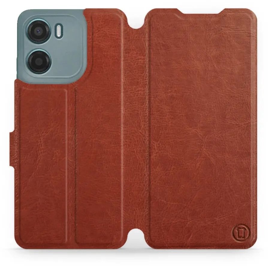 Mobiwear flip knižkové pre Motorola Moto G05 - Hnedé