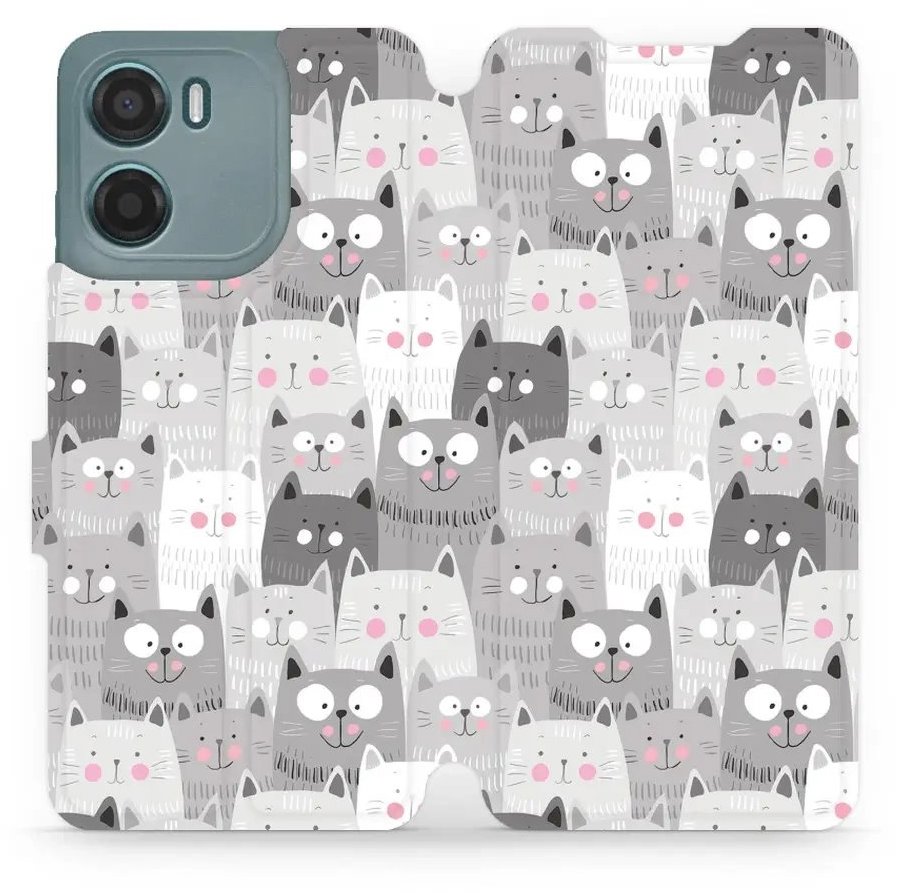 Mobiwear flip knižkové pre Motorola Moto G05 - Mačičky