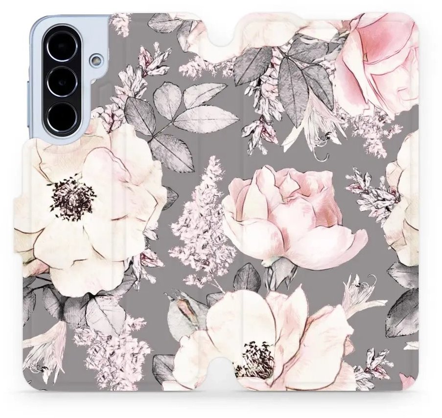 Mobiwear flip knižkové pre Samsung Galaxy A56 - Kvety