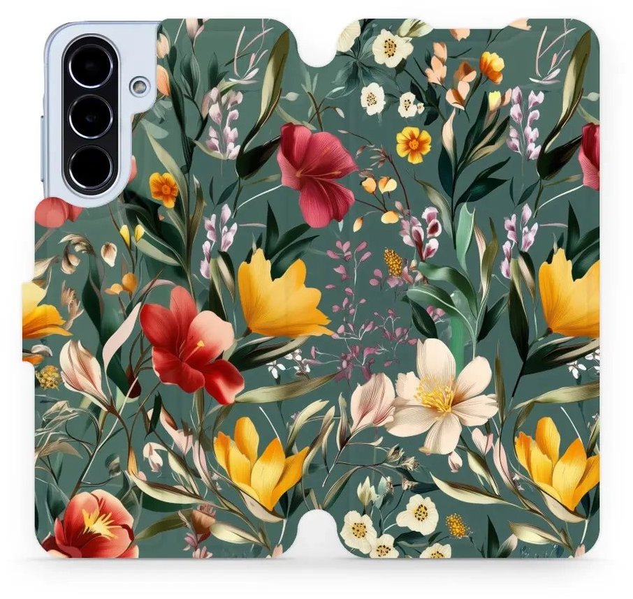 Mobiwear flip knižkové pre Samsung Galaxy A56 - Zelená lúka