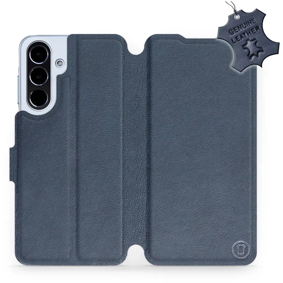 Mobiwear Kožené flip knižkové pre Samsung Galaxy A56 - Modré