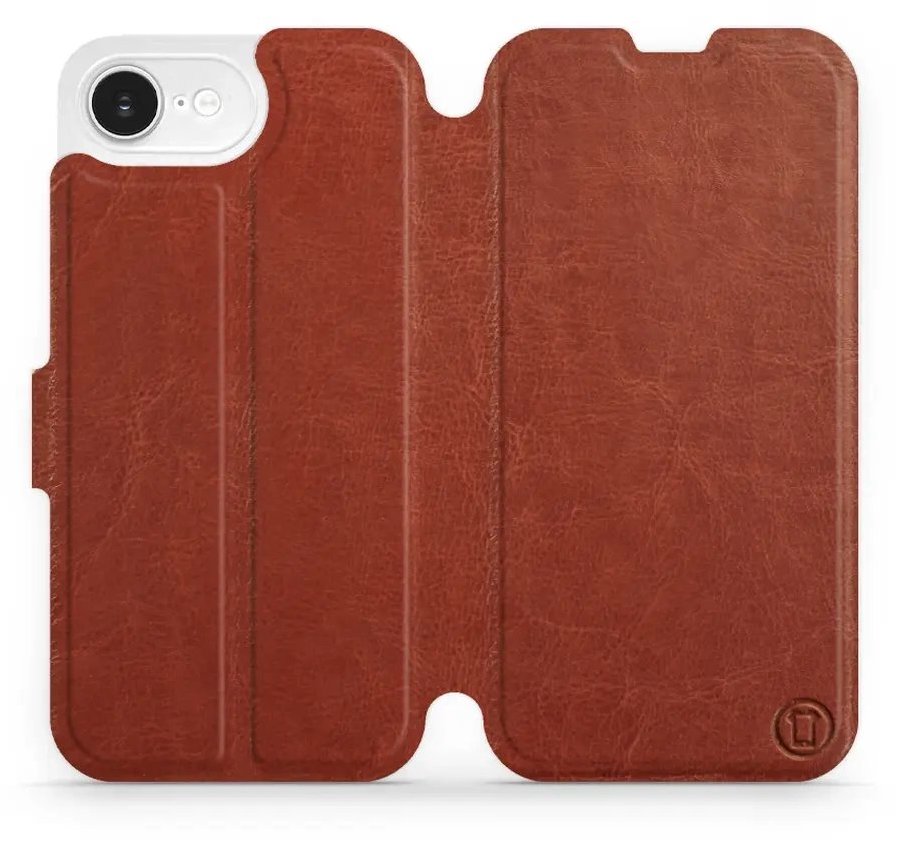 Mobiwear flip knižkové pre Apple iPhone 16e / 17e - Hnedé