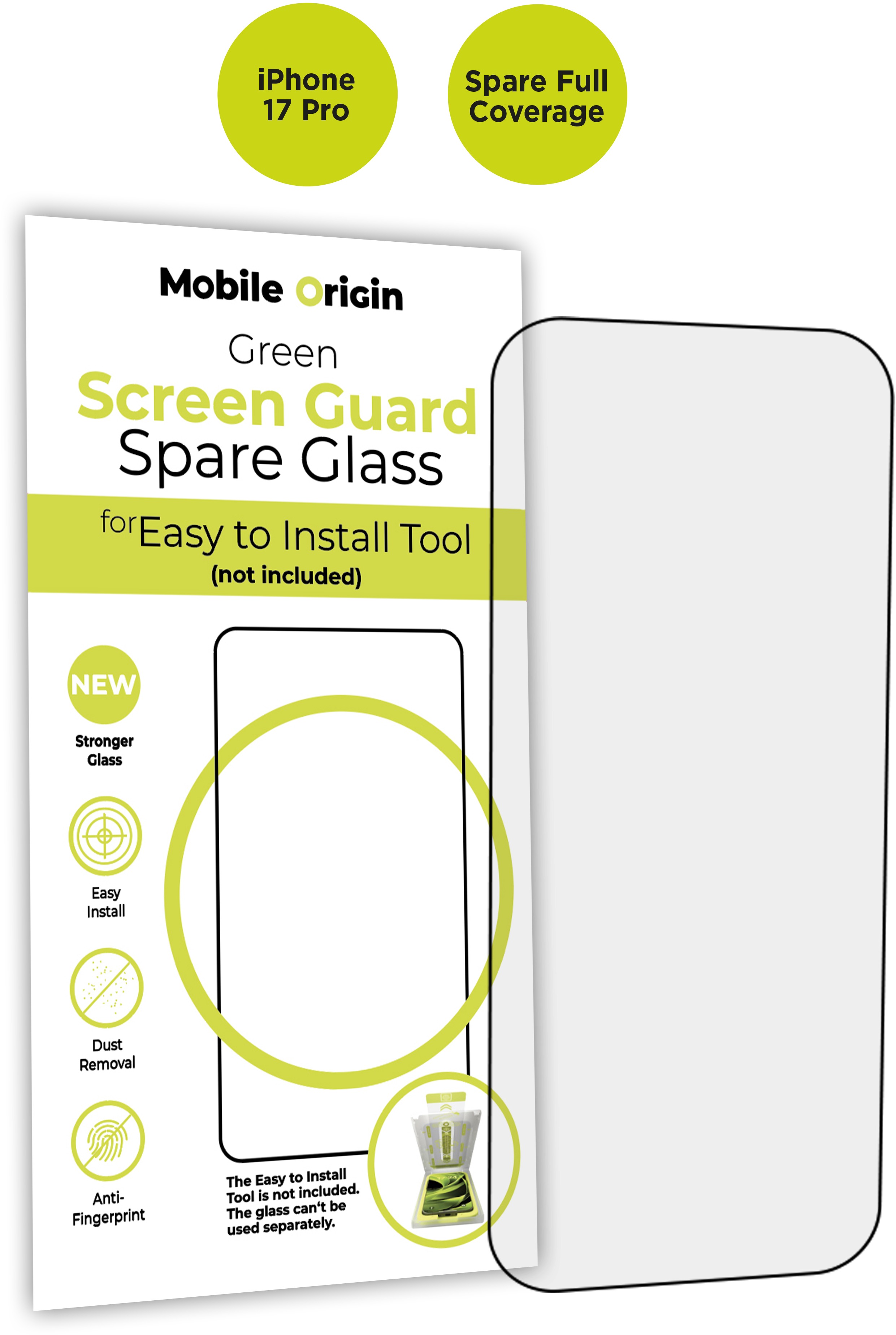 Mobile Origin Screen Guard Spare Glass Full Coverage iPhone 17 Pro