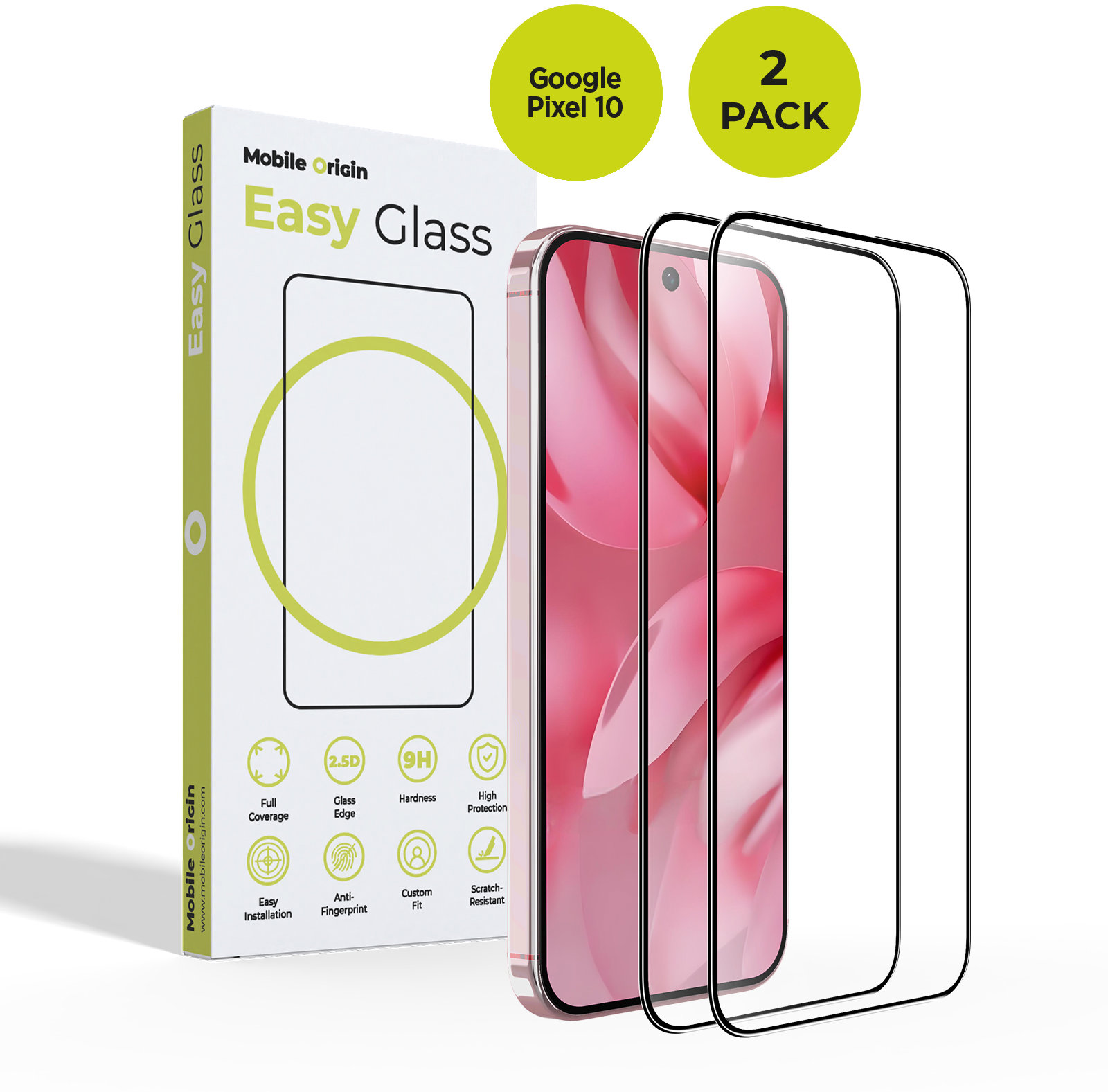 Mobile Origin EasyGlass Google Pixel 10 2 pack