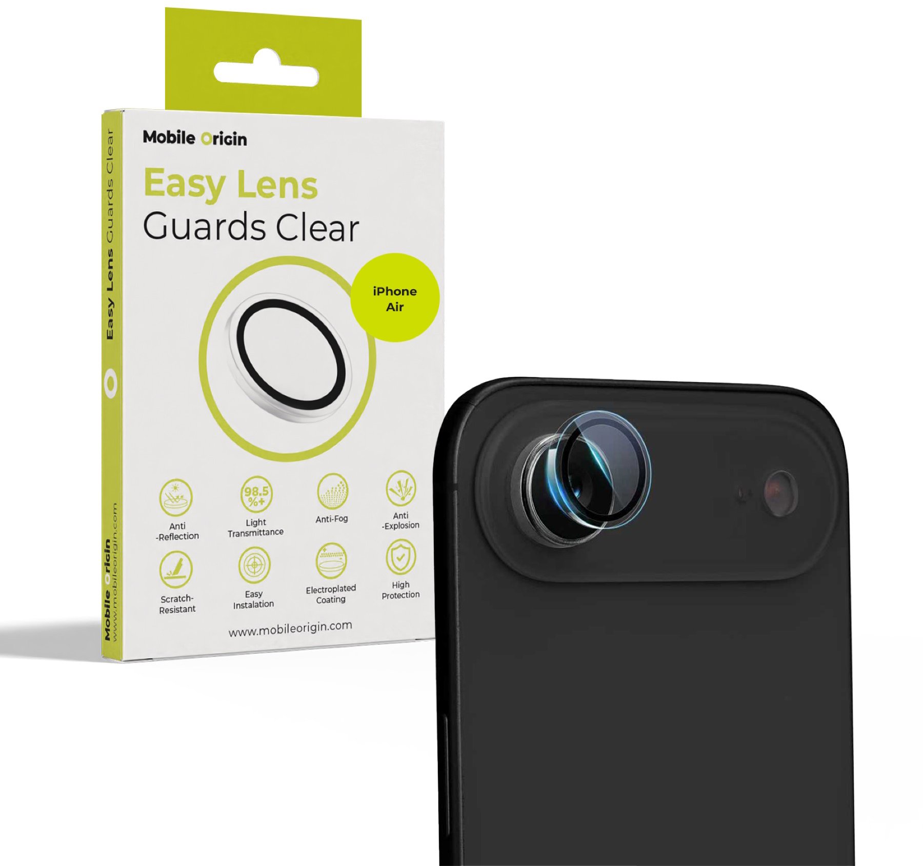 Mobile Origin Easy Lens Guards Clear iPhone Air