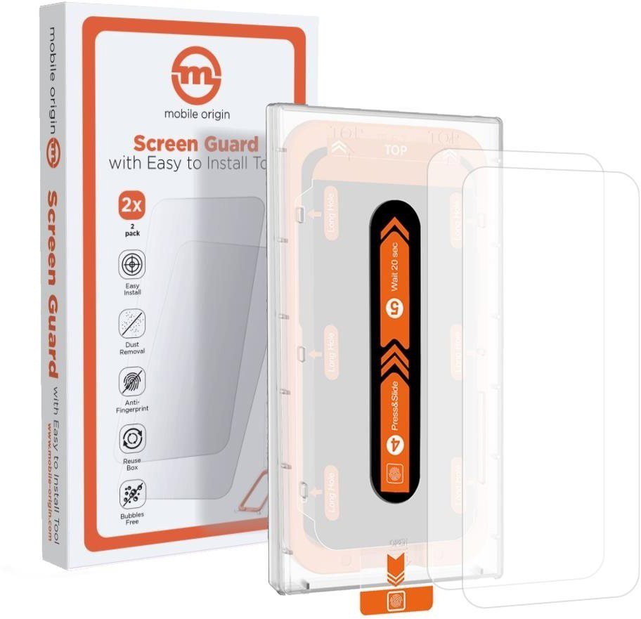 Mobile Origin Orange Screen Guard iPhone 15 Pro Max/15 Plus 2 ks s aplikátorom