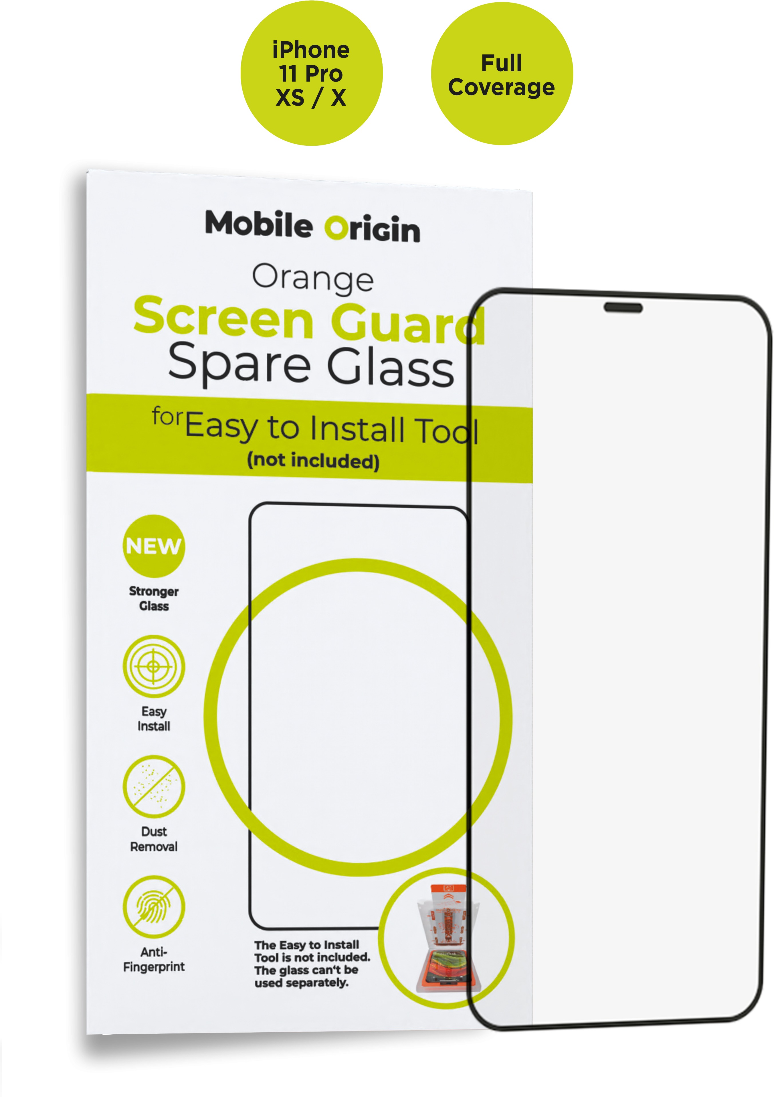 Mobile Origin Orange Screen Guard Spare Glass iPhone 11 Pro / XS / X