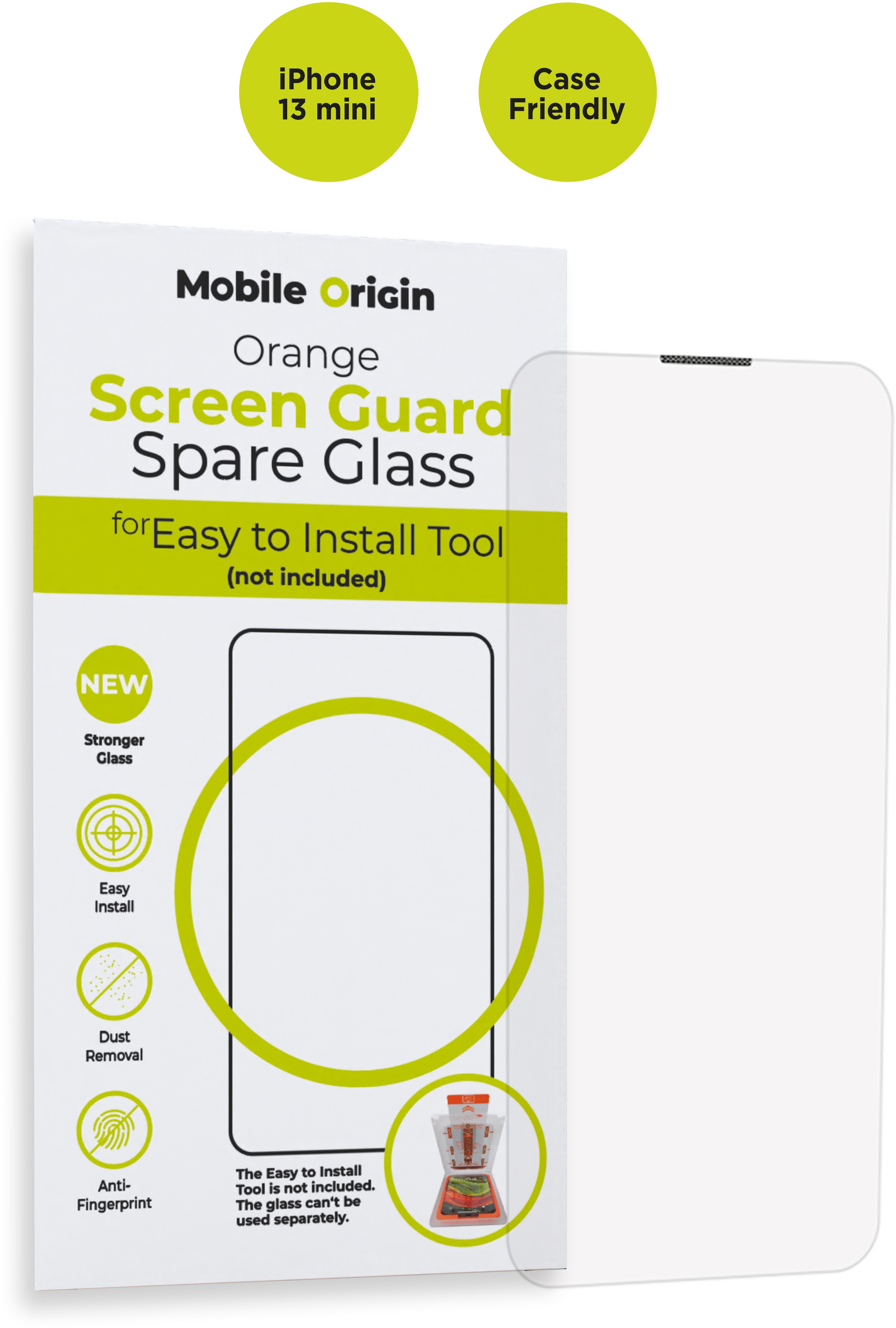 Mobile Origin Orange Screen Guard Spare Glass iPhone 13 mini
