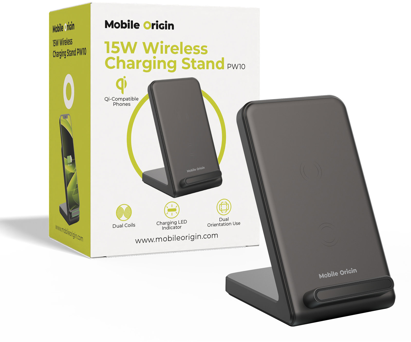 Mobile Origin 15 W Wireless Charging Stand PW10