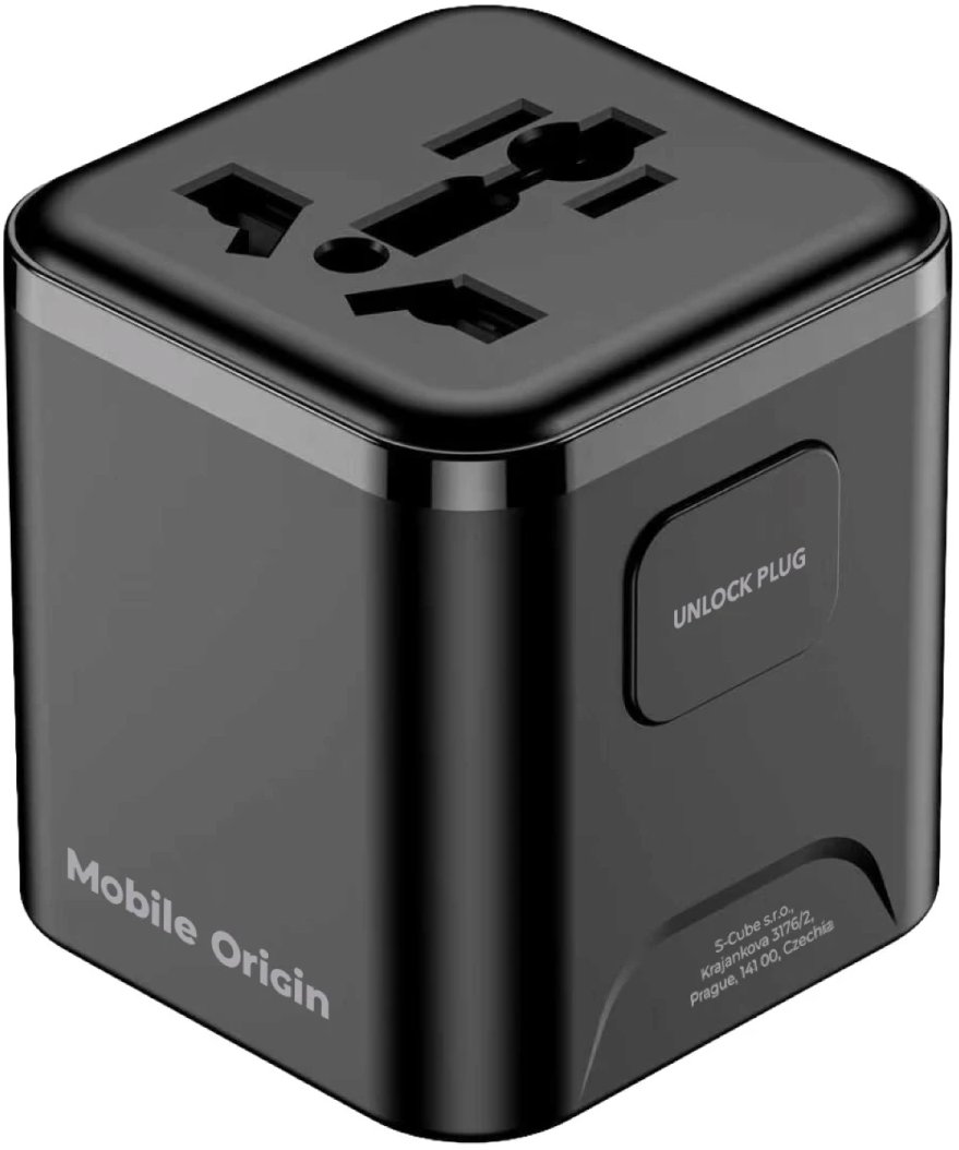 Mobile Origin Universal Travel Adapter PW30 EU/UK/US/AUS Black
