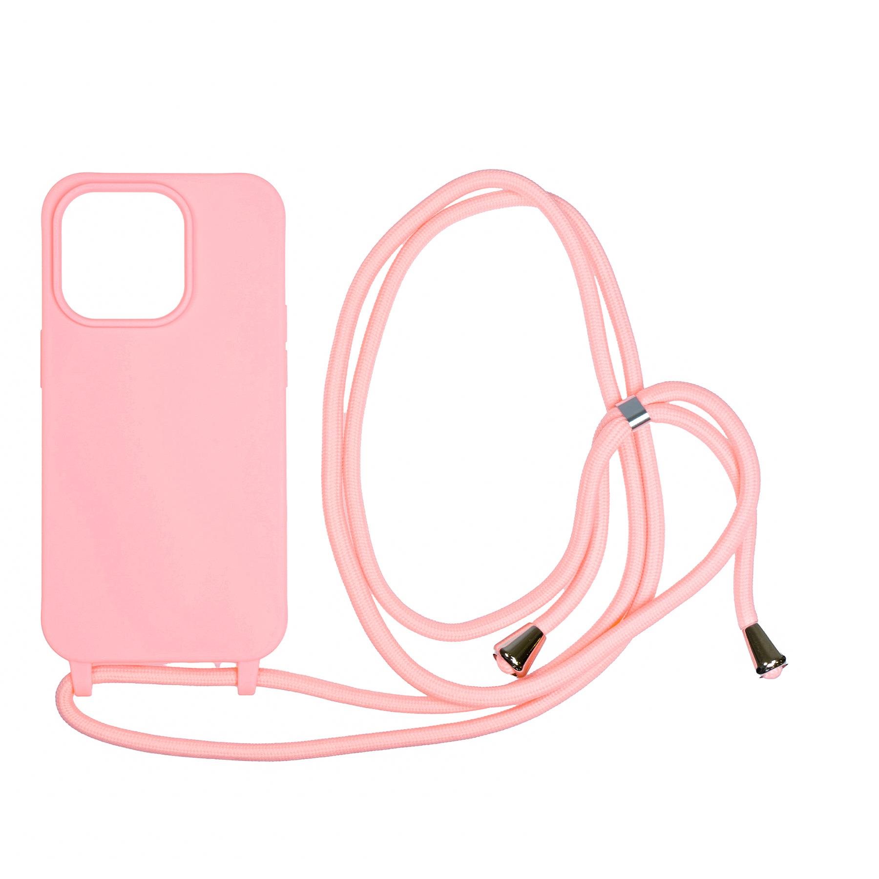 Mobile Origin Lanyard Case Pink iPhone 14 Pro