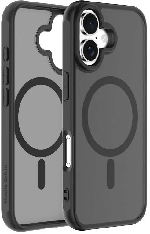 Mobile Origin Hybrid MagSafe Case Matte Black iPhone 16