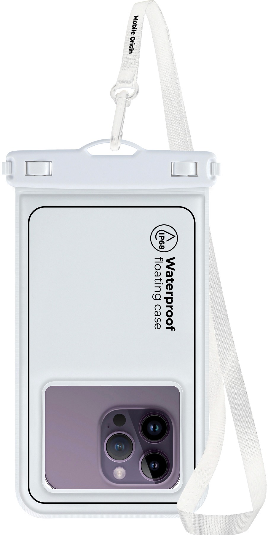 Mobile Origin Waterproof Floating Case 6.5" White / Black