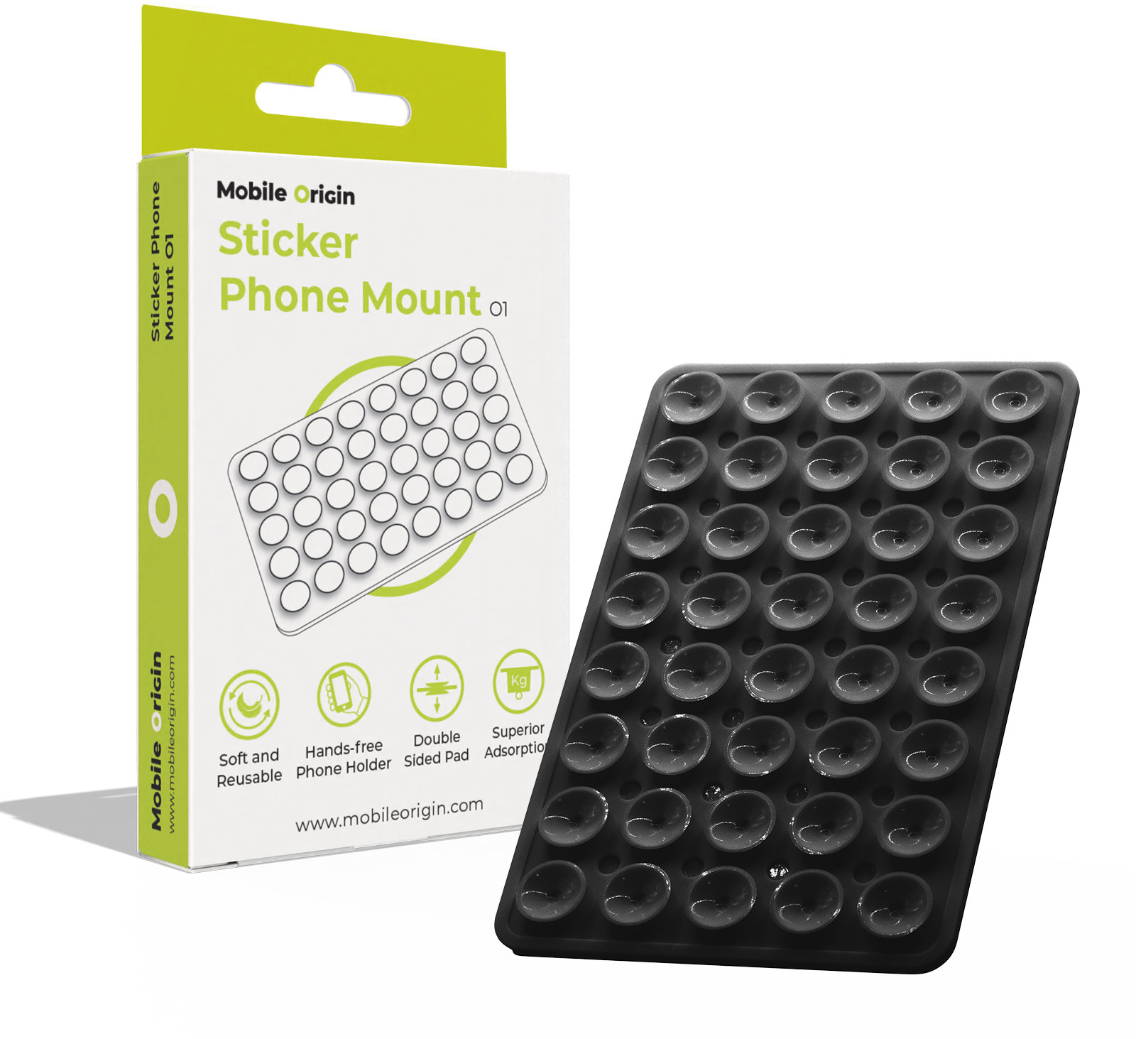 Mobile Origin Sticker Phone Mount O1 Black