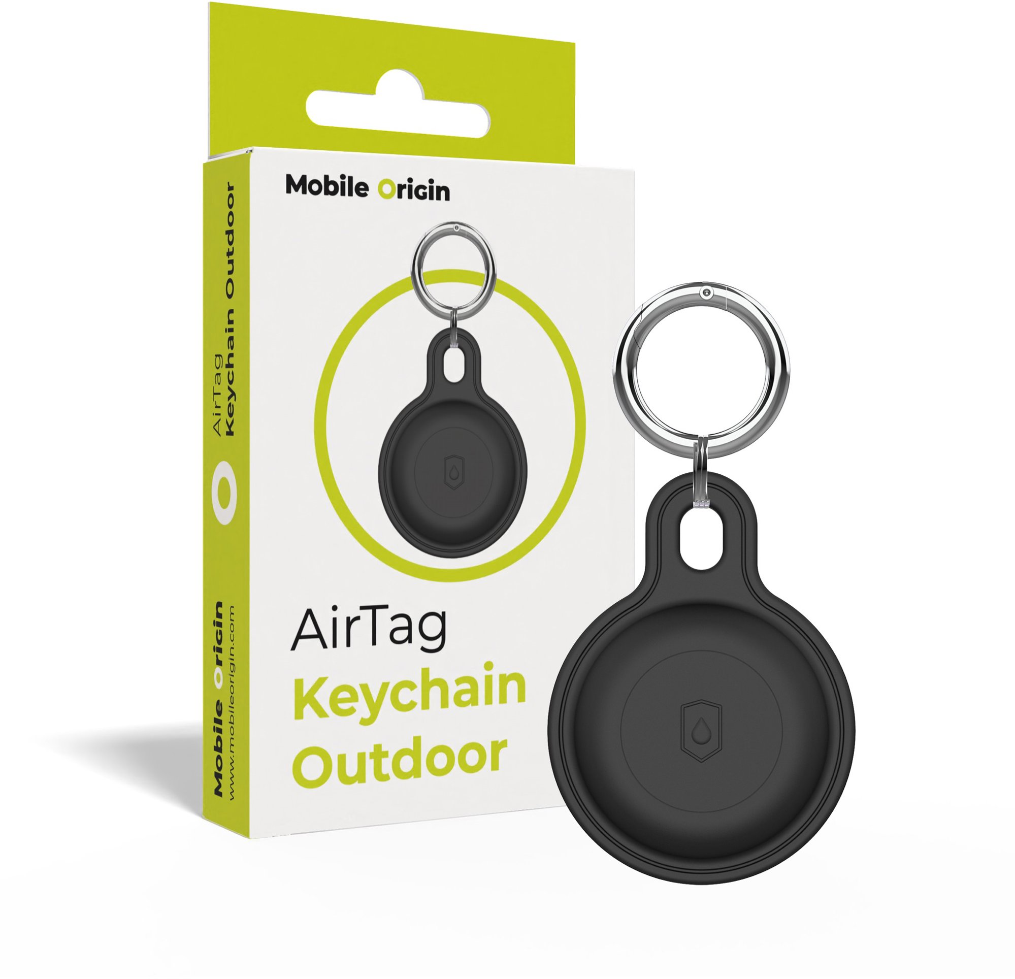 Mobile Origin Airtag Outdoor KeyChain Black