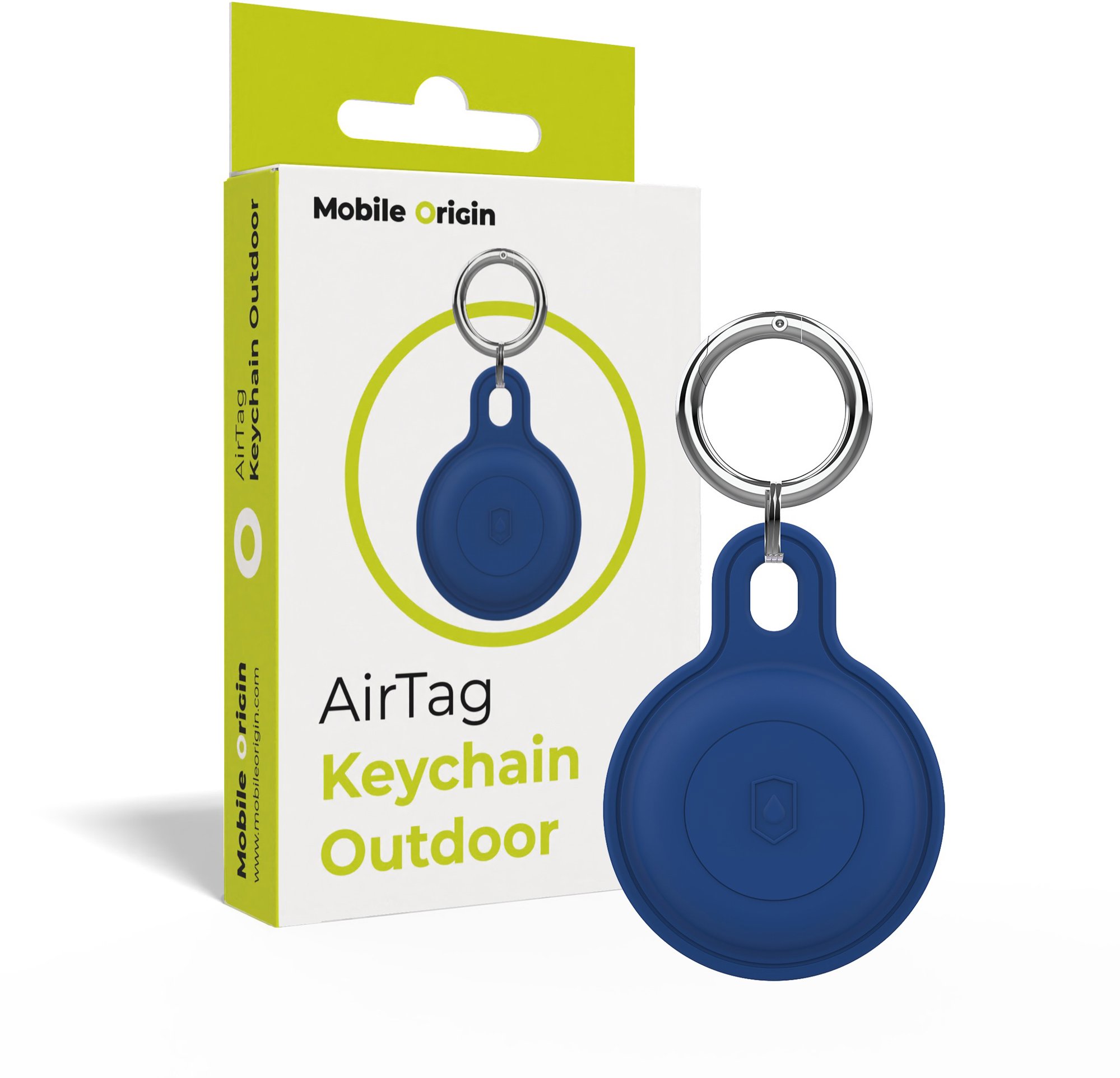 Mobile Origin Airtag Outdoor KeyChain Blue
