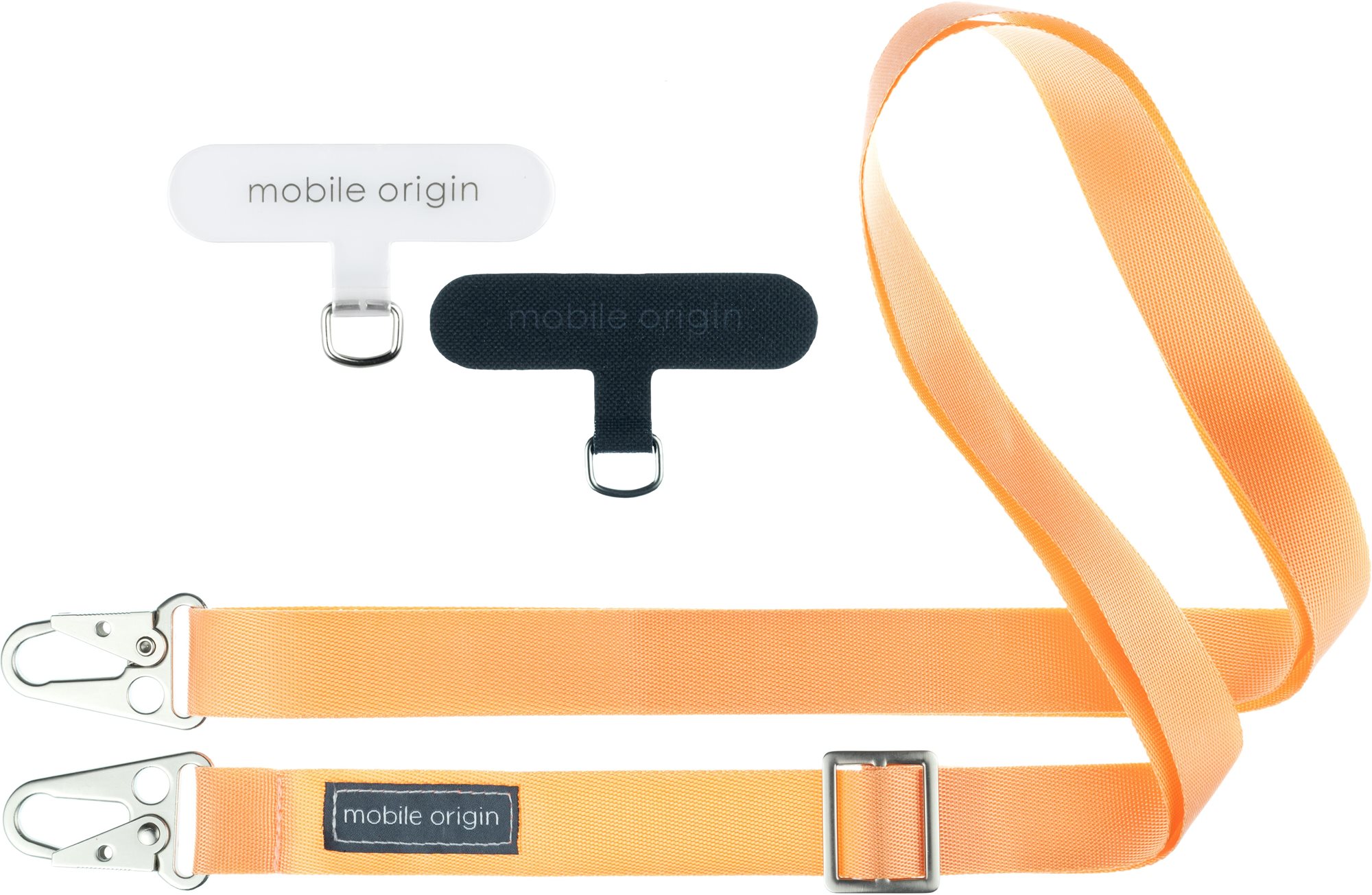 Mobile Origin Lanyard Tape 25 mm Peach Fuzz 84 – 165 cm