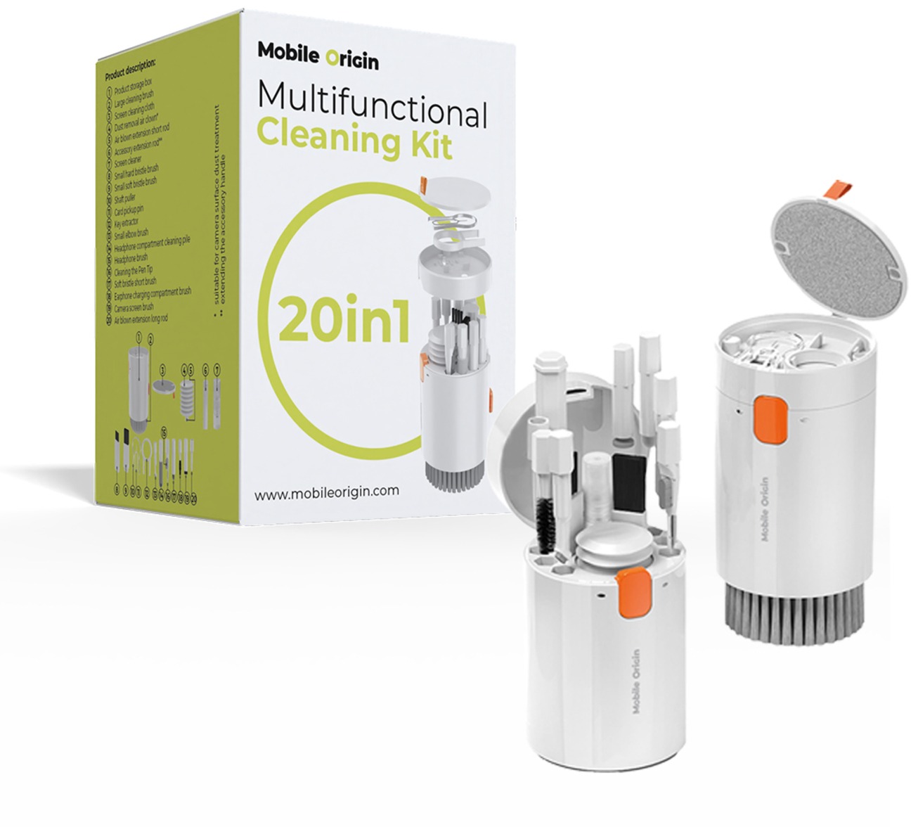 Mobile Origin Multifunctional Cleaning Kit 20 in 1