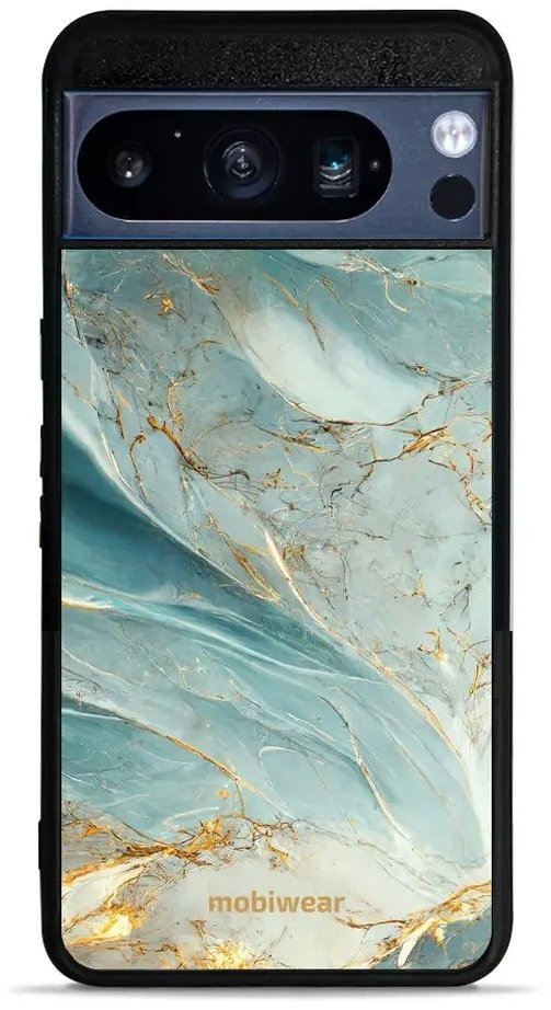 Mobiwear Glossy lesklý pre Google Pixel 8 Pro – Zelenkavý mramor