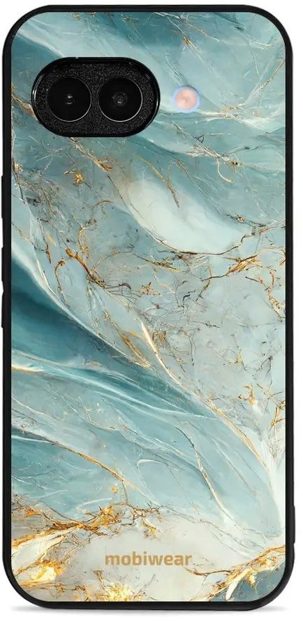 Mobiwear Glossy lesklý pre Google Pixel 9A – Zelenkavý mramor