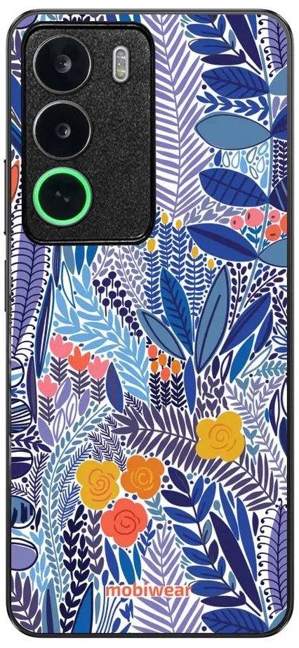 Mobiwear Glossy lesklý pre Realme C71 – Modrá kvetena