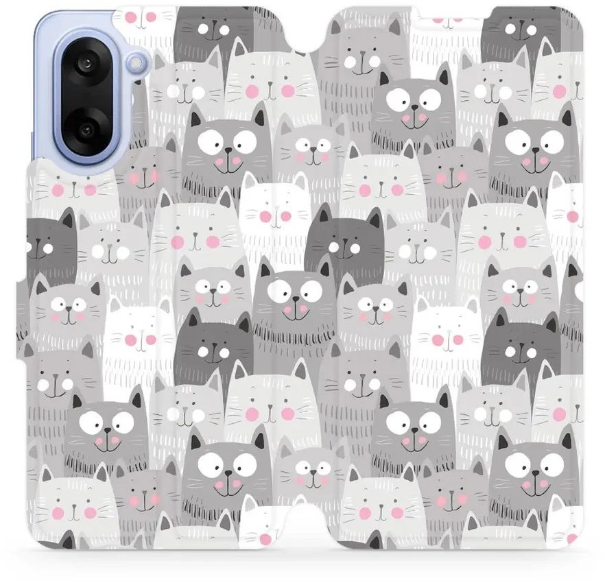 Mobiwear flip knižkové pre OnePlus Nord CE5 – Mačičky