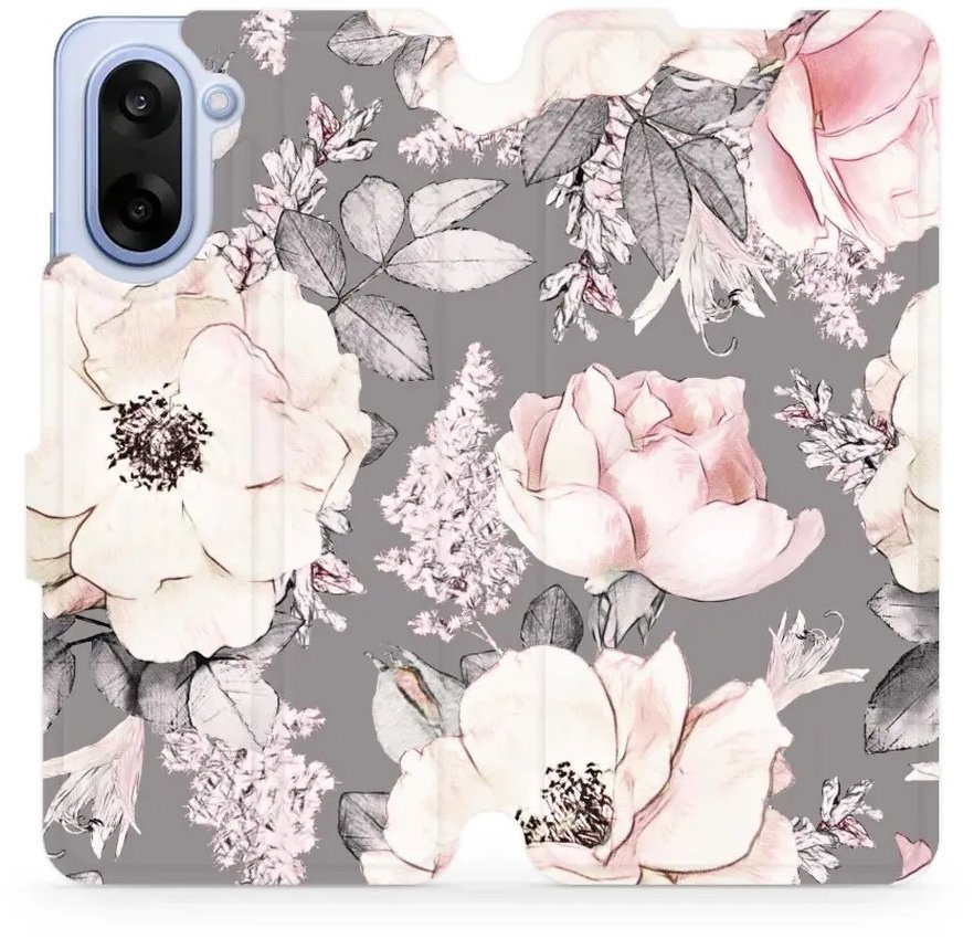 Mobiwear flip knižkové pre OnePlus Nord CE5 – Kvety