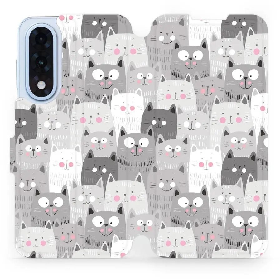 Mobiwear flip knižkové pre OnePlus Nord 5 – Mačičky