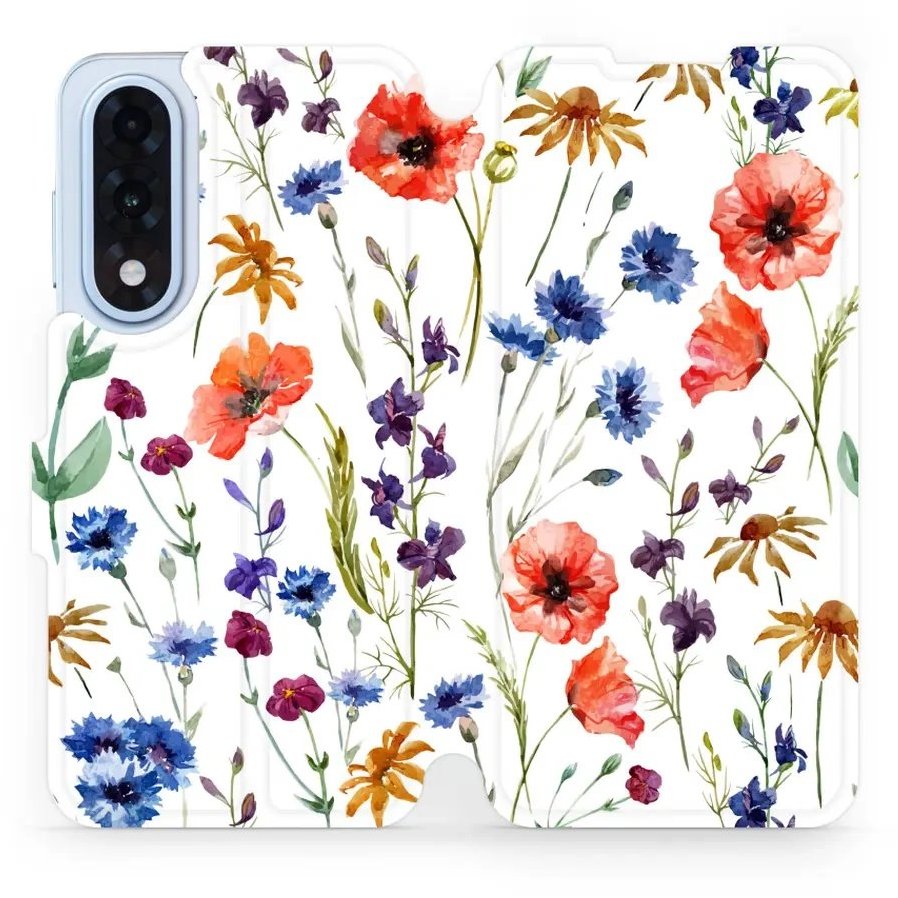 Mobiwear flip knižkové pre OnePlus Nord 5 – Kvietky